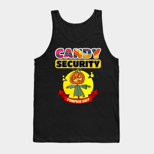 Halloween Candy Security - Jack o Lantern Tank Top
